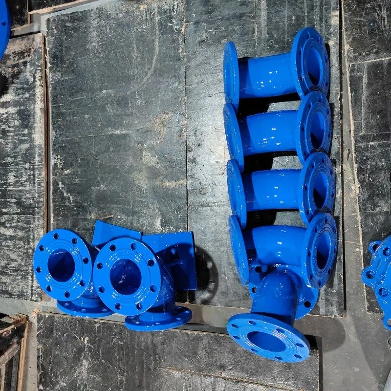 Double-coude à bride DN100 45 degrés