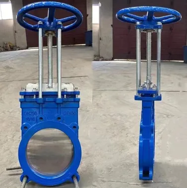 Vanne à guillotine manuelle en fonte ductile